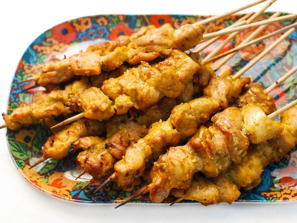 brochetas de pollo para la dieta ducan