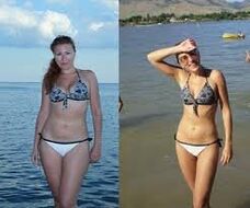 Antes y después de adelgazar con la dieta de la sandía